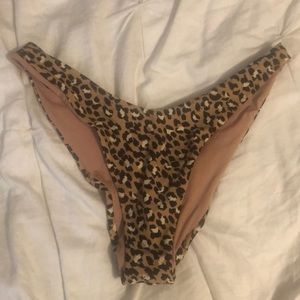 Aerie cheetah print high-waisted cheeky bottoms
